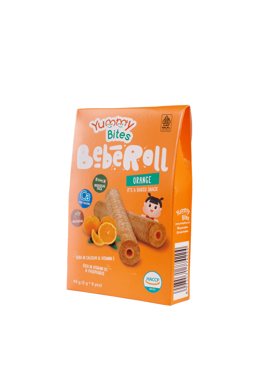 Yummy Bites - Baby Roll Orange Flavored Netto 40g