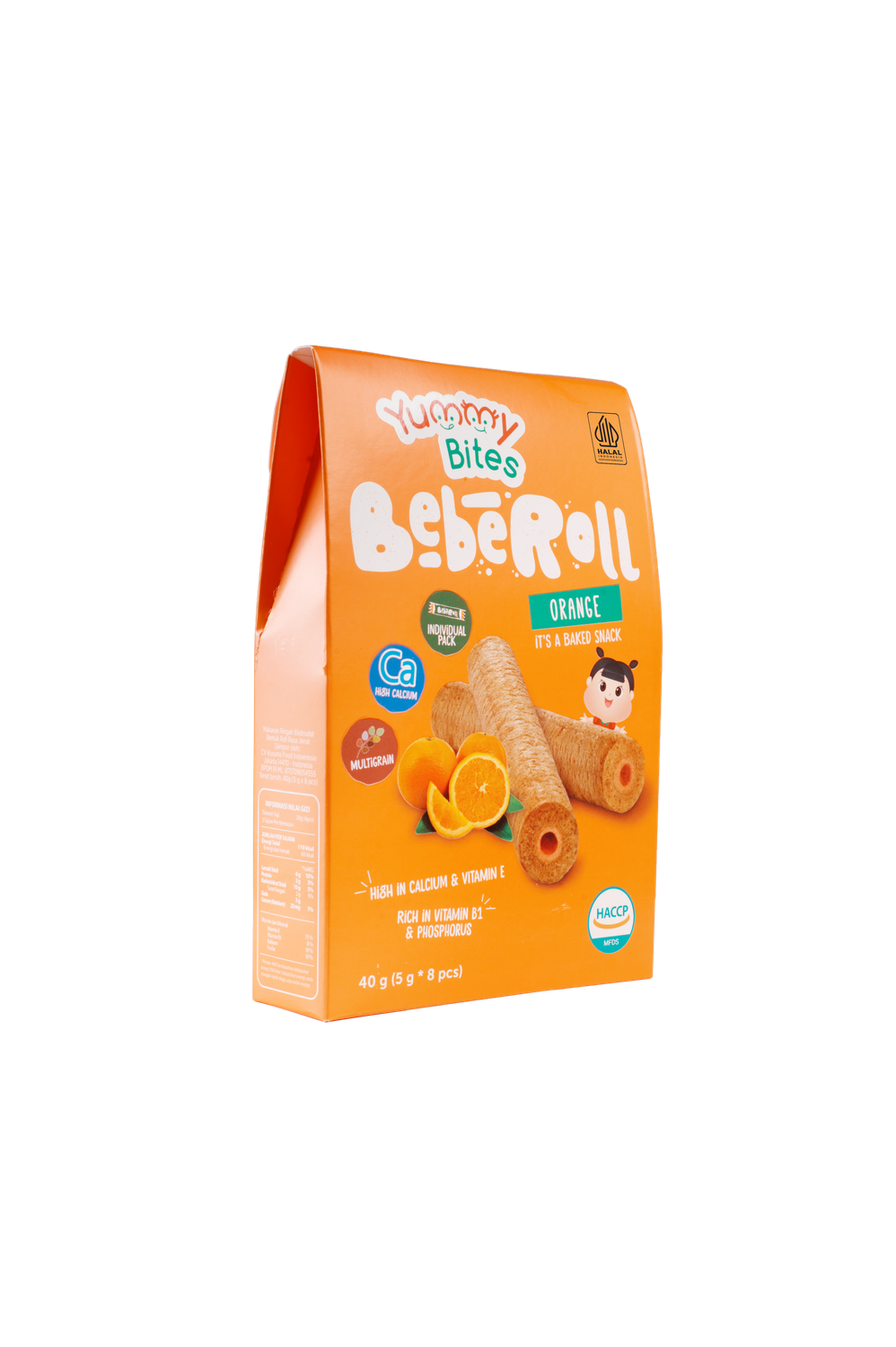 Yummy Bites - Baby Roll Orange Flavored Netto 40g