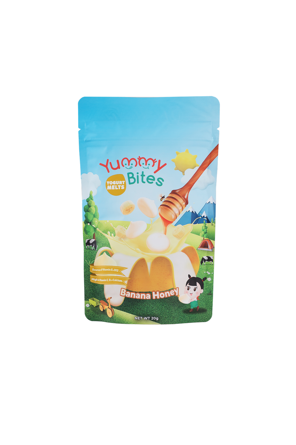 Yummy Bites - Banana & Honey Melted Yogurt Drops Net weight 20g