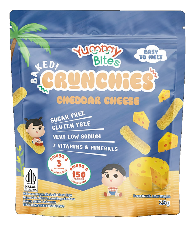 Yummy Bites - Crunchies Hokkaido Cheddar Cheese 25g