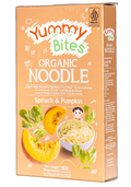 Yummy Bites - ORGANIC NOODLE - Spinach & Pumpkin Net Wt.80g ( 2 servings )