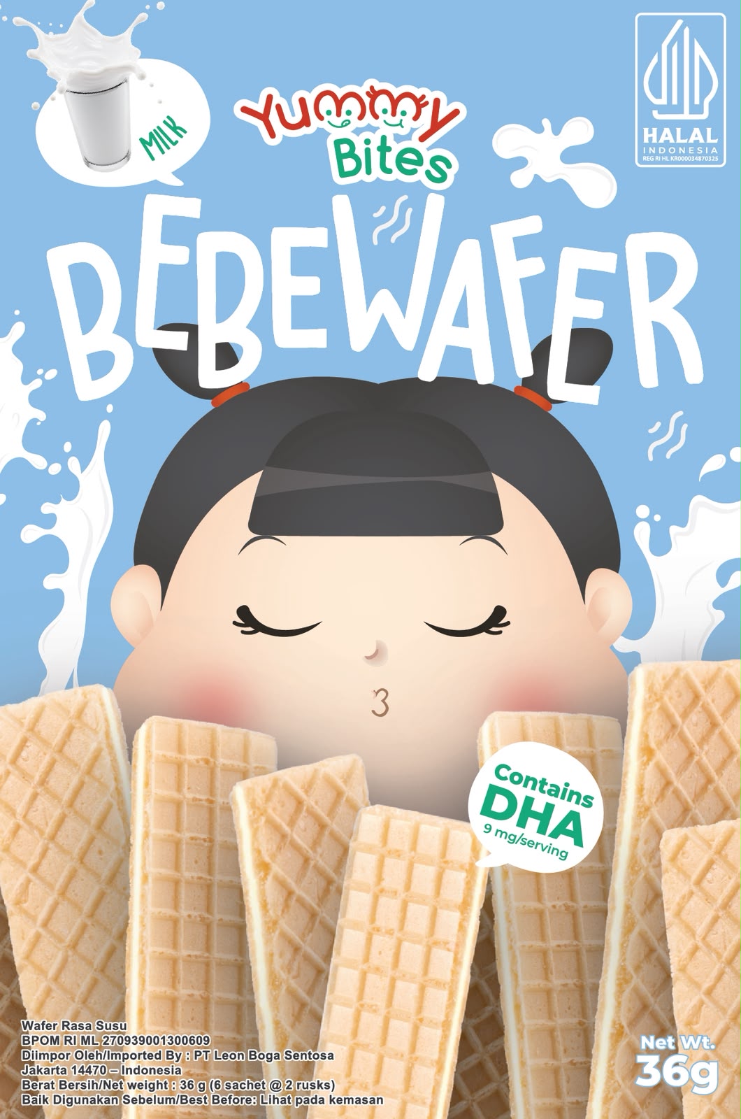 Yummy Bites - Bebewafer milk 36 gm